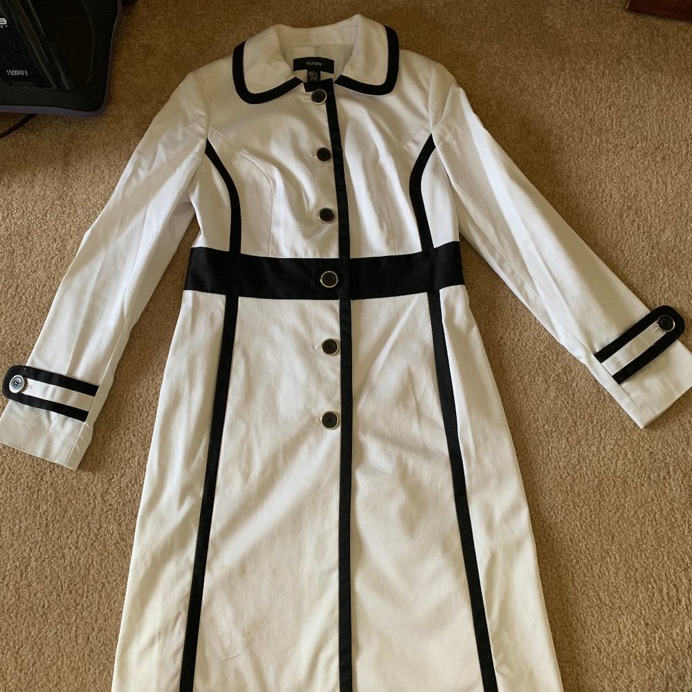 Alfani Black and White Morning Coat